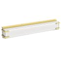 LIGHTINN LED Bathroom Light Fixtures Over Mirror 24.4” Vanity Light with Milky White Lampshade 4000K Daylight Gold Bath Bar (Gold)