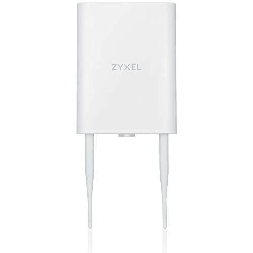 Zyxel WiFi 6 AX1800 Wireless Gigabit Outdoor Access Point | IP55 Rated | Mesh, Seamless Roaming & MU-MIMO | WPA3-PSK Security | Cloud, App or Direct