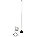 Cable Assemblies Now Laird Antenna QW152-152-162 High-Performance Unity 1/4 Wave Antenna - Brass Button Contact Design and Durable Stainless Steel