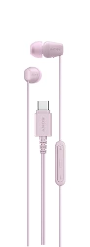 Sony IER-EX15C USB-C Plug, Wired in-Ear Headphones for iPhone and Android Phones, with Built-in Multi-Function Button, Volume and Mic Control