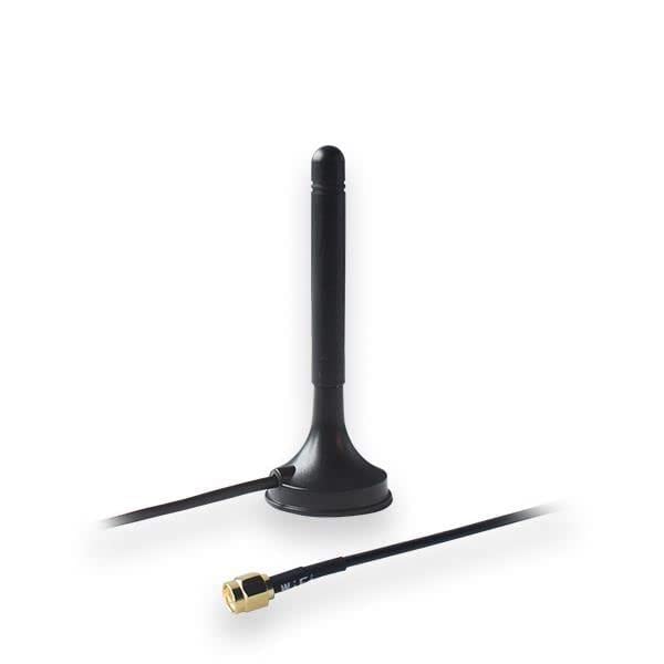 PR1KRF30 Wi-Fi Antenna | Magnetic | RP-SMA Male | 3 dBi | 1.5m Cable | 2.4 GHz (5 Pack)
