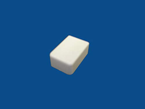 Kable Kontrol Wall Cord Cover Cable Raceways - End Cap - 0.75” Width - 0.43” Height - 1 Pc/Pack | Paintable White PVC | TV Wire Concealer | Plastic