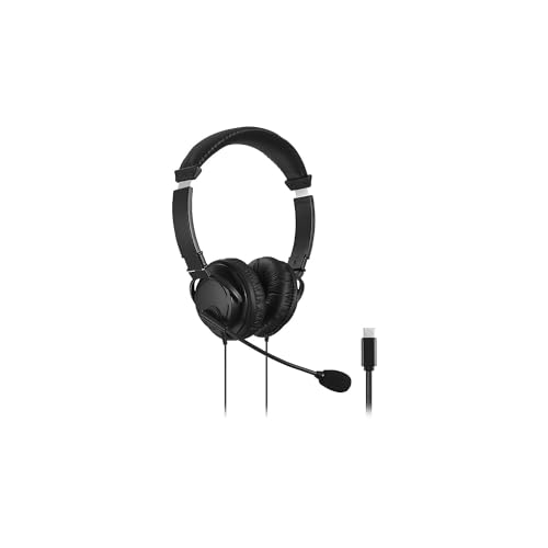 Kensington Hi-Fi USB-C Headphones with Mic (K97457WW), Black
