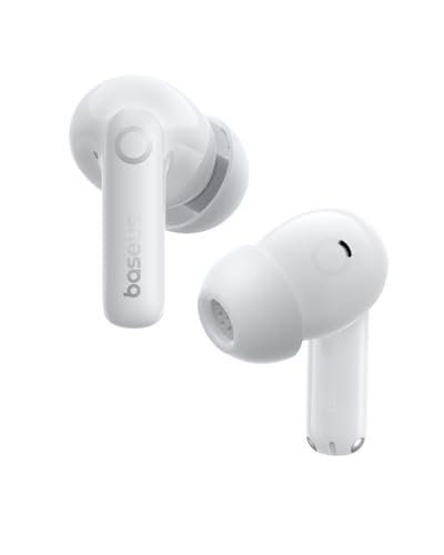 Baseus Bass BP1 Pro Noise Cancelling Wireless Earbuds, Real-Time Adaptive Noise Cancelling, Adaptive Active EQ, LDAC Hi-Res Sound, 6-Mic AI Clear