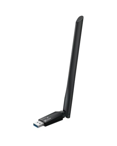 TP-Link BE6500 Tri-Band USB 3.0 Wi-Fi 7 Adapter for Desktop PC -TBE400U Plus| Wireless Adapter Up to 6500 Mbps | 2.4+5+6GHz | High-Gain Antenna |