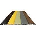 Electriduct Large Plastic Flexible Floor Cord Cover Cable Protector and Wire Concealer - Includes Double Sided Tape - 10 Feet - Black