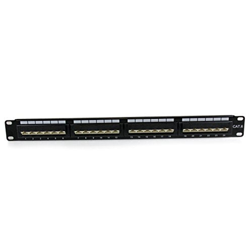 StarTech.com 24 Port 1U Rackmount Cat 6 110 Patch Panel - 45 Degree (C6PANL4524)