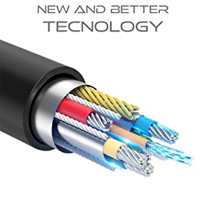 Pacroban HDMI Cable 50ft Ultra High Speed Fiber Optic HDMI 2.1, eARC, 48Gbps, Slim, Active Uni-Directional, 4K@120Hz / 8K@60Hz, in-Wall & Conduit Use