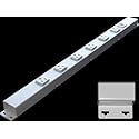 24” Hardwired Power Strip (NO Power Cord), 6 Horizontal Outlets (NOT Tamper Resistant), with Ears (with mounting tabs on Both Ends), 15A (NOT a 20 Amp