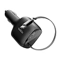 Belkin USB C Car Charger 75W w/ 30in USB C Retractable Charger, Compatible with iPhone 17 & 16 Series, Galaxy S26 Series, AirPods, Tablet, MacBook