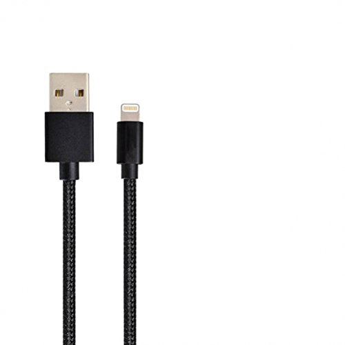 Foxsun AM001022 iPhone Charging Cable 6.6 FT/2M Nylon Braided Lightning Cable for iPhone 7/7Plus/6/6Plus/6S/6S Plus/5/5S/5C/SE, iPad Pro/Air/Mini…
