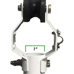 VES 60" Industrial Indoor/Outdoor Moisture Resistant AC Ceiling Fan, White, Poly Blades - AC Motor