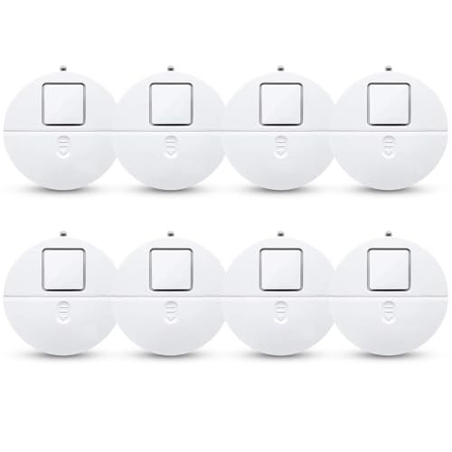 EVA LOGIK Modern Ultra-Thin Window Alarm with Loud 120dB Sound and Vibration Sensors Compatible with Virtually Any Window, Glass Break Alarm Perfect
