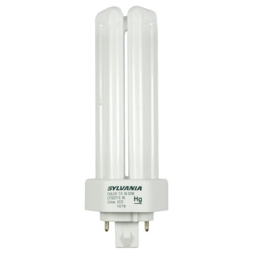 Sylvania 20883 (10-Pack) CF32DT/E/IN/827/ECO 32-Watt Triple Tube Compact Fluorescent Light Bulb, 2700K, 2400 Lumens, 82 CRI, T4 Shape, 4-Pin GX24q-3