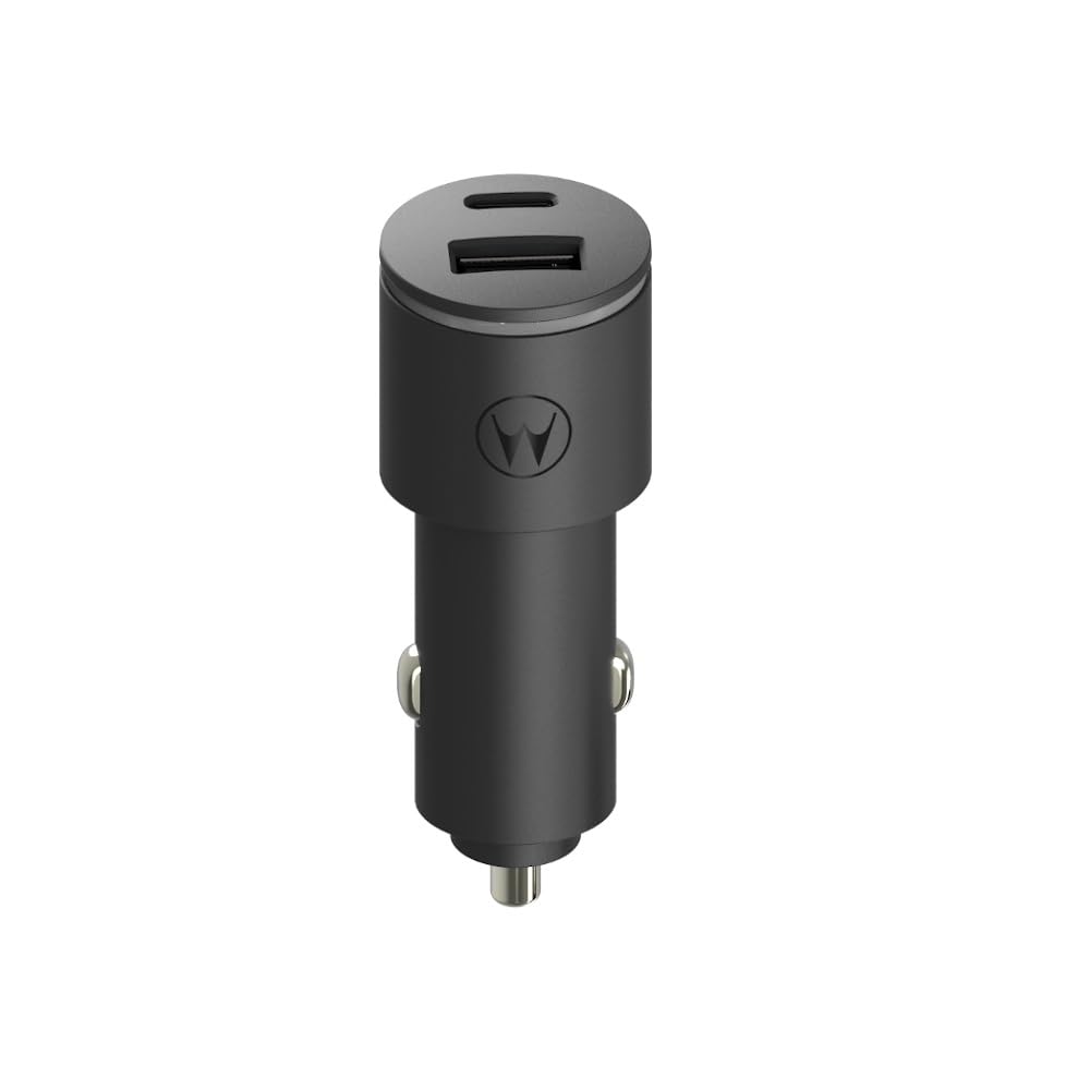 Motorola TurboPower Share Car Charger- 45W Dual Port USB-A, USB-C Output for Moto G 2025/2026, G Power 2024/2025/2026, G Stylus 2024/2025/2026, Play