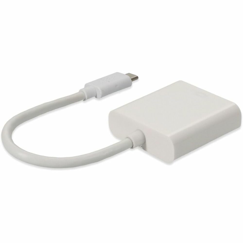 AddOn 20cm (8In) USB 3.1 Type (C) Male to HDMI Female White Adapter Cable