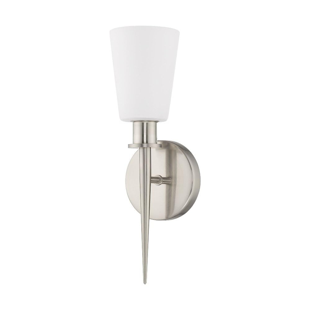 Livex Lighting 41692-35 Ada Wall Sconce, Polished Nickel