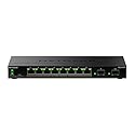 NETGEAR S350 Series 10-Port Gigabit Ethernet PoE+ Smart Managed Essentials Switch - 8 x 1G PoE+ @ 55W, 2 x 1G Dedicated SFP - Desktop or Wall-Mount