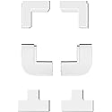 Cable Management Connector Accessory Pack for Delamu Cord Hider Cable Hider CC01/CC01-15/CC10-2, 2 Inside Elbows, 2 Outside Elbows, 2 T Connectors
