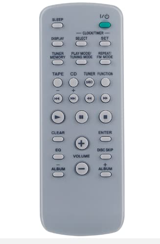 New-RM-SC3 Replace Remote Control Compatible with Sony Mini Hi-Fi System MHC-GX450 HCD-ZX9 / ZX6