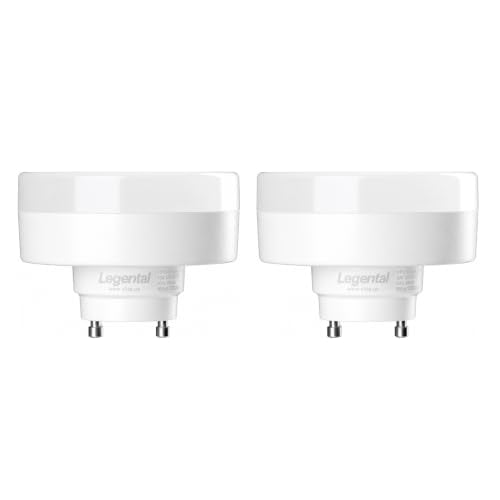 2.99" GU24 LED Puck Light Bulb 2 Prong, 10W 800LM 2700K Soft White, 2 Pack