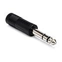 Hosa GPP-419 Adaptor, 1/4 Inch TS to 1/4 Inch TRS