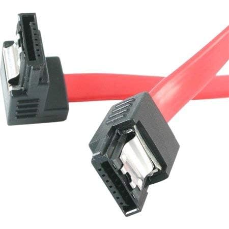 StarTech.com 12in Latching SATA to Right Angle SATA Serial ATA Cable (LSATA12RA1)