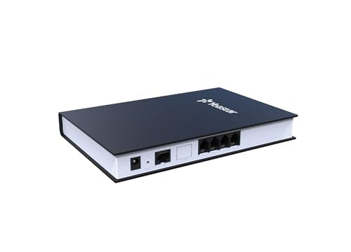 YEASTAR NeoGate 4FXS Port Gateway, 4FXS Ports, Sip & Iax Compatible, Black