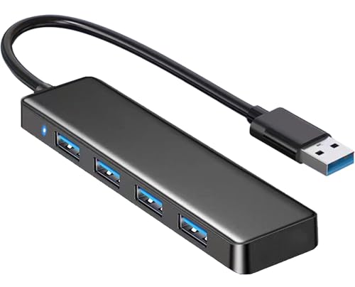 USB 3.0 Hub, VIENON 4-Port USB Hub USB Splitter USB Expander for Laptop, Xbox, Flash Drive, HDD, Console, Printer, Camera,Keyborad, Mouse(Not