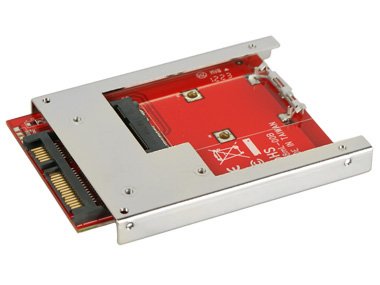 Koutech IO-ASS111 Latch mSATA to 2.5" SATA Device Converter with Metal Frame
