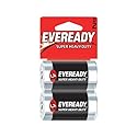 Eveready Super Heavy Duty D 1.5V Batteries - 2PACK