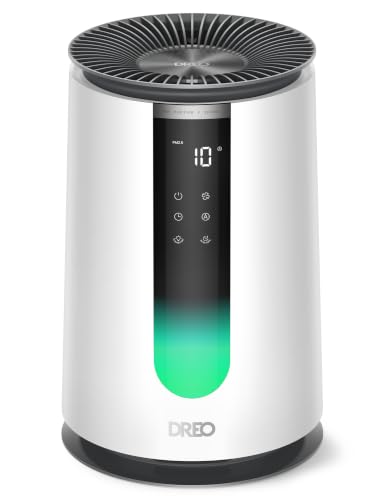 DREO Air Purifier for Home, HEPA Sleep Mode, AHAM VERIFIDE Air Purifiers for Bedroom, Pets, Smoke, Dust, Pollen & Odors, PM2.5 Monitor, Auto & Turbo