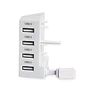 OSTENT USB Hub 2.0 4 Port Splitter Expansion Adapter for Microsoft Xbox One S Console