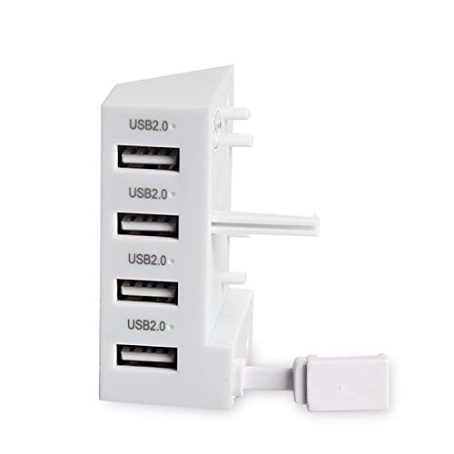 OSTENT USB Hub 2.0 4 Port Splitter Expansion Adapter for Microsoft Xbox One S Console