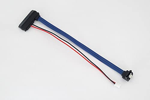 22 Pin SATA Female Cable with 2 Pin Power and Right Angle 7 Pin SATA