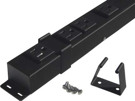 X1 16-Outlet Hardwired Power Strip, Black, 110V, 15A, 60Hz