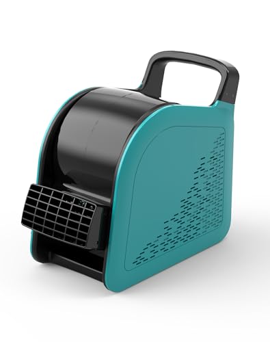 Porairot Blower Fan for Drying Cooling and Ventilating, Air Mover for Home Garage Workshop and Job Site Use, Air Mover Blower Fan with 185° Rotation