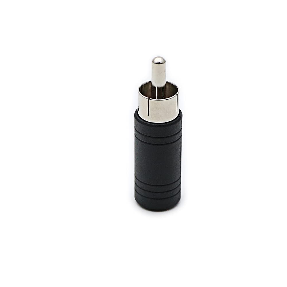 rgzhihuifz 3.5mm Female to RCA Male Adapter 3-Pack RCA Plug to 1/8" Female Mono Jack Audio Connector Converter,for Receiver, Subwoofer, Speaker, Audio