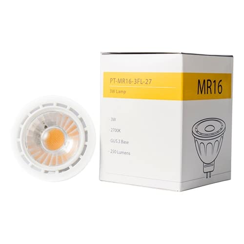 SPW Pro-Trade MR16 LED 3W 250 Lumens 2700K 38 Degree PT-MR16-3FL-27 30,000 Hours 10-18V Low Voltage 12v Landscape Lighting Bulb Dimmable Lamp