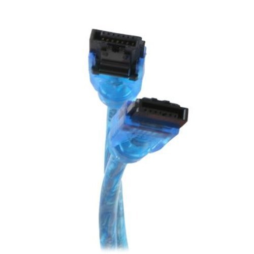 OKGear Straight to Straight Round SATA III Cables (18", blue)
