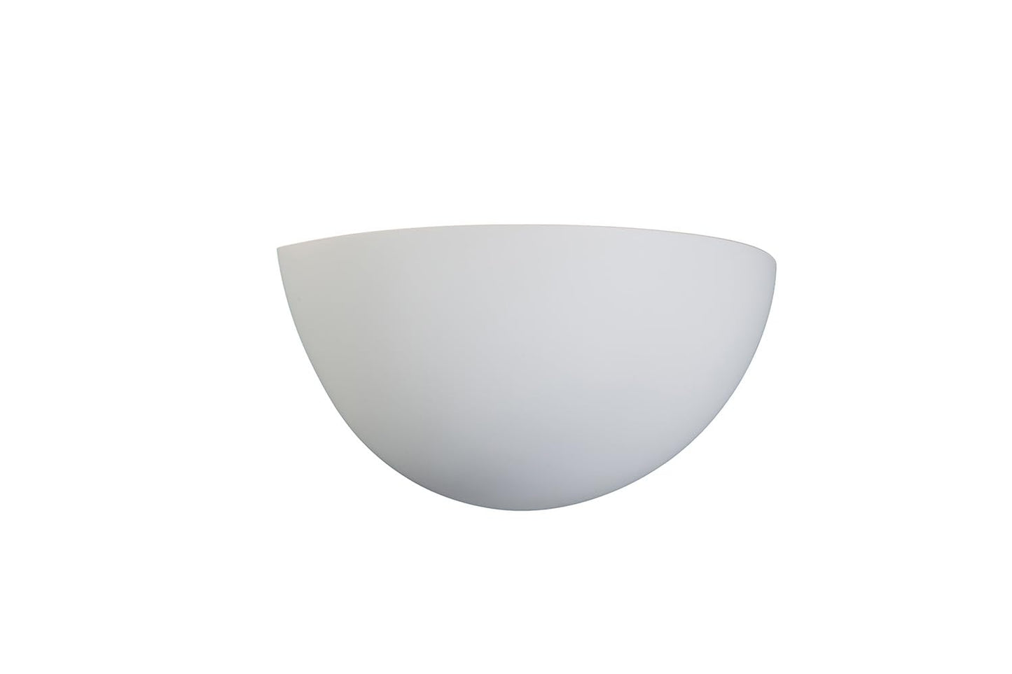 Lucande 11" Paintable Plaster Wall Sconce Light, White Half Moon Wall Light Fixture with Indirect Uplight, Modern Indoor Wall Lighting Lamp, Wall
