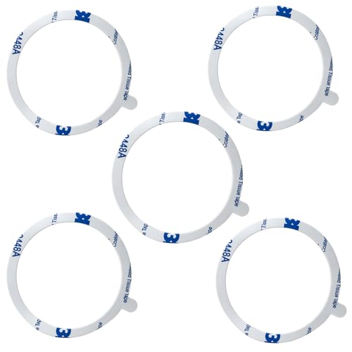 Replacement Adhesive for OHSNAP Grip 3/4/5 & Magnetic Ring, Double-Sided Stickers, Strong Universal Bond (Pack of 5)