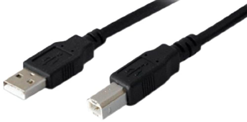 AddOn Add-On Computer 5 Pack of 1.82m 6.00' USB 2.0 (A) Male to USB 2.0 (B) Male Black Cable (USBEXTAB6-5PK)