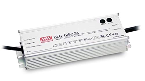 MEAN WELL HLG-120H-36A LED Driver Single Output Switching Power Supply, A Model, 36 Volt, 3.4 Amp, 120 Watt