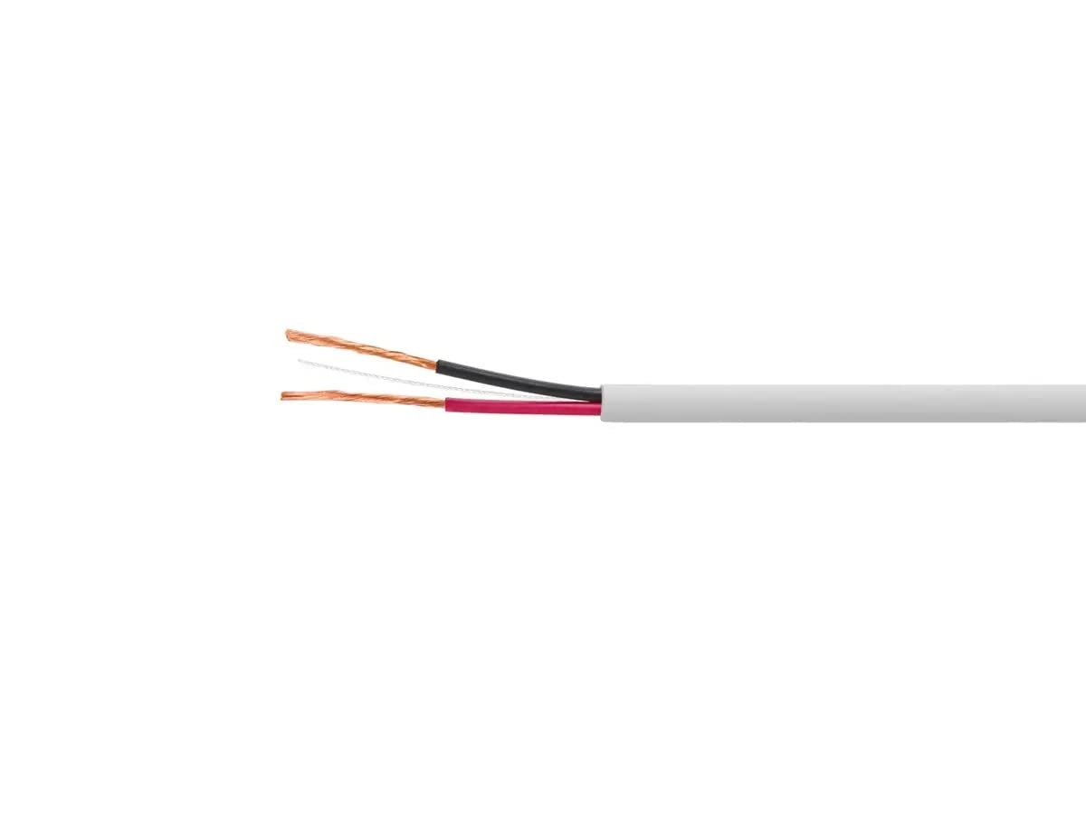 Monoprice Speaker Wire - CL3 in-Wall Rated, 2-Conductor, Color Coded, 18AWG, 250 Feet, White