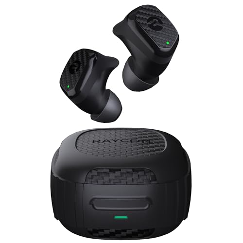 Raycon Impact Earbuds Military-Grade Impact Resistant, IP67 Bluetooth Earbuds with Stereo Sound, 90 Hours of Battery Life, Active Noise Cancellation