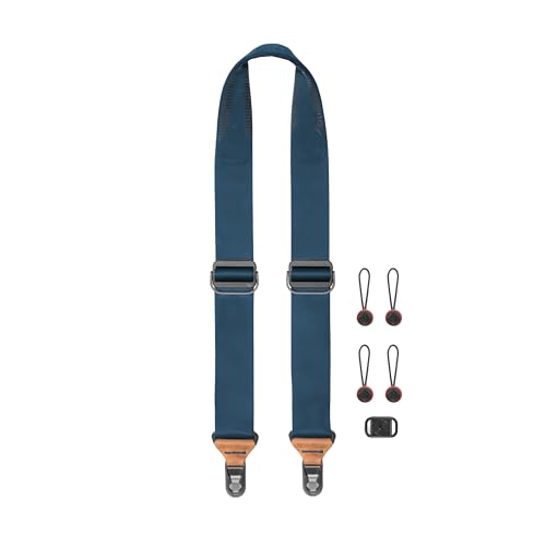 Peak Design Slide Camera Strap, Midnight Blue, Configurable as a Sling, Neck or Shoulder Strap, Quick Release and Connection, Smooth and Grippy Side