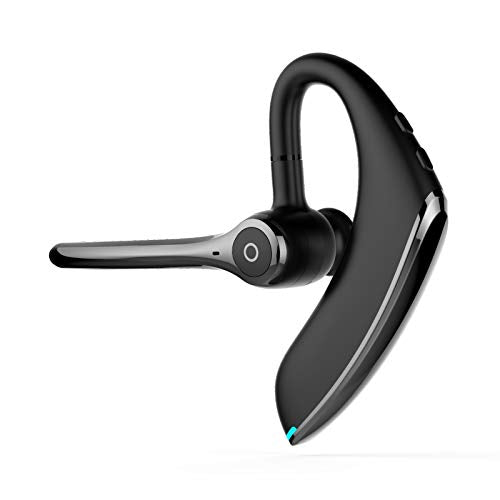 AYI Bluetooth Earpiece Headphone Dual Noise Cancelling Mic Painless Open-Ear Handsfree Stereo Sound Left/Right Changeable Earhook Earphones