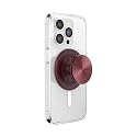 PopSockets Phone Grip for MagSafe, Magnetic Holder, Phone Stand, Red - Alum Radial Oxblood