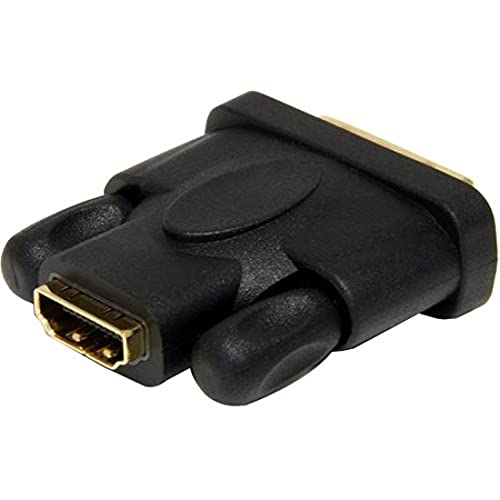 StarTech.com HDMI to DVI-D Video Cable Adapter - F/M - HD to DVI - HDMI to DVI-D Converter Adapter (HDMIDVIFM), Black, 3.2 x 0.8 x 5.9
